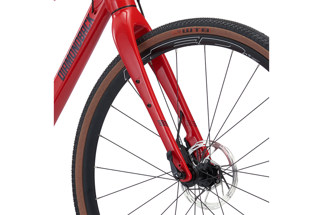 Front View of Haanjo 5 in Red Diamondback Bikes