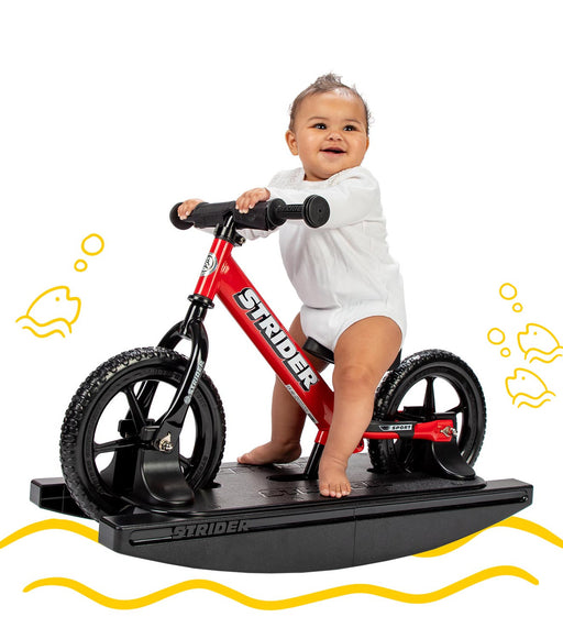 Strider 12 Sport 2-In-1 Rocking Bike (Balance Bike + Rocking Base) - Red