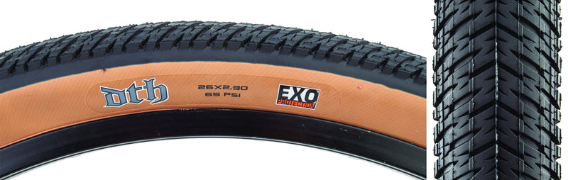 Maxxis DTH - Single Compound - 26" x 2.30" - EXO - Grooved Slick for BMX and Dirt Jumping