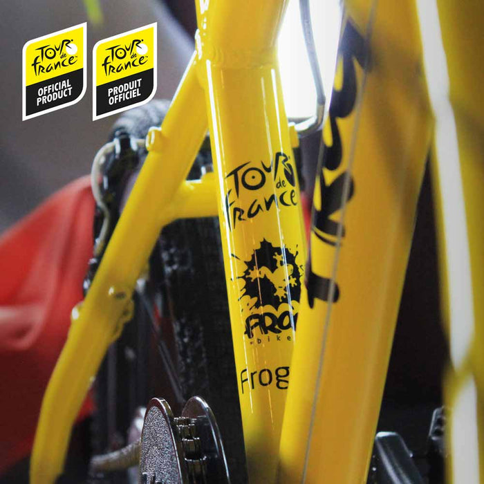Yellow Tour de France Frog Bike Closeup