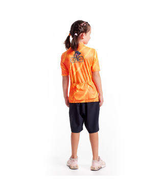 Pearl Izumi Junior Canyon Mountain Bike Shorts -- Navy from back on kid