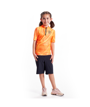 Pearl Izumi Junior Canyon Mountain Bike Shorts -- Navy from front on kid