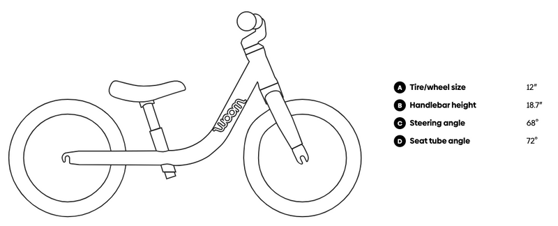 Woom GO 1 Kids Balance Bike (12")