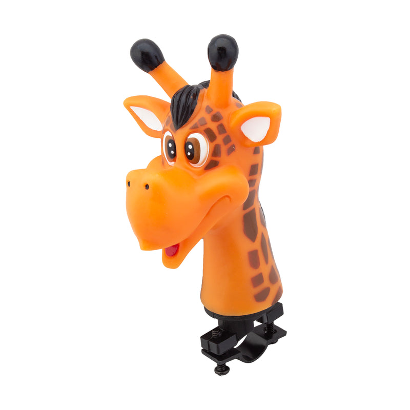 Sunlite Bike Squeeze Horn (Animal Designs) - Orange Spotted Giraffe