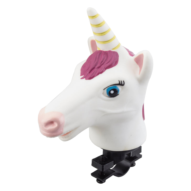 Sunlite Bike Squeeze Horn (Animal Designs) - White and Pink Unicorn