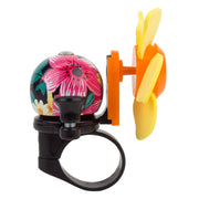 Sunlite Windmill Flower Bell - Yellow, Orange and Flower Design from Side