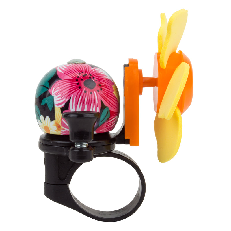 Sunlite Windmill Flower Bell - Yellow, Orange and Flower Design from Side