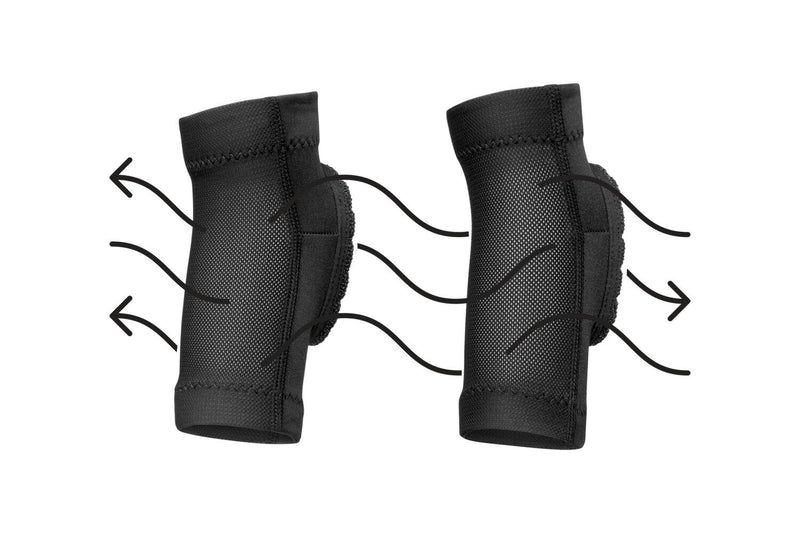 Woom NEEBOWS Elbow Pad Set - Demonstrating breathable design