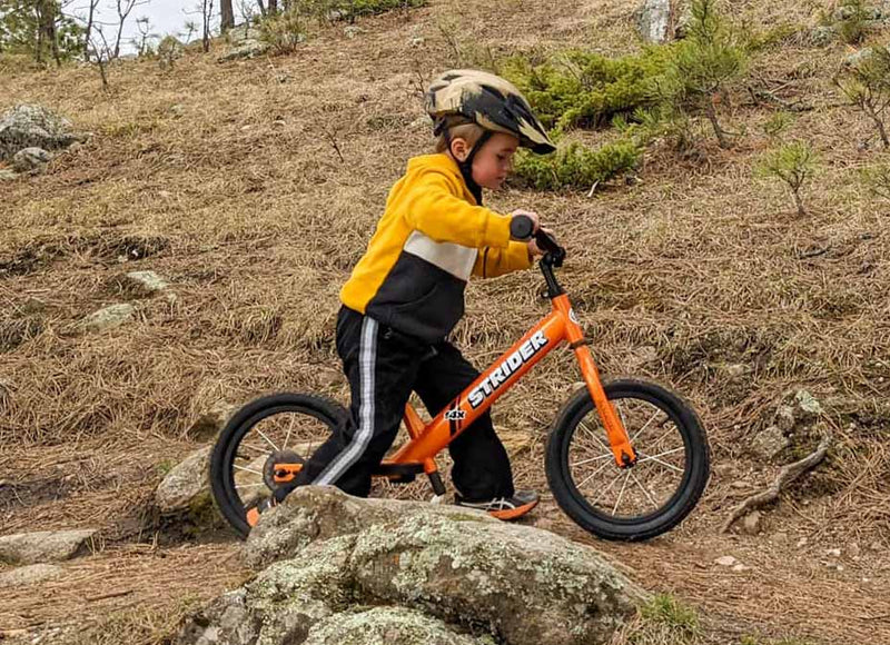 Strider 14x Sport Balance Bike with Pedal Kit in Totally Tangerine