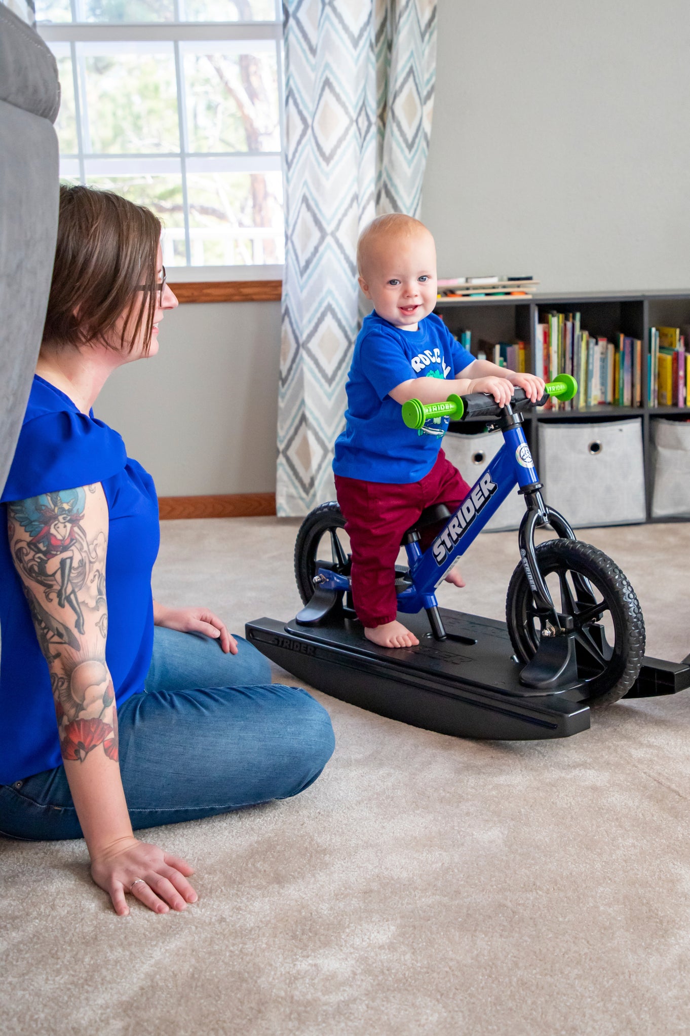 Strider 12 Sport 2-In-1 Rocking Bike (Balance Bike + Rocking Base ...