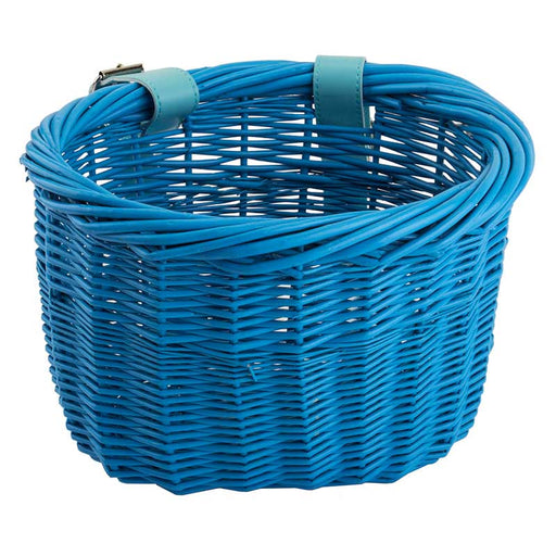 Sunlite Mini Willow Bicycle Basket in Blue