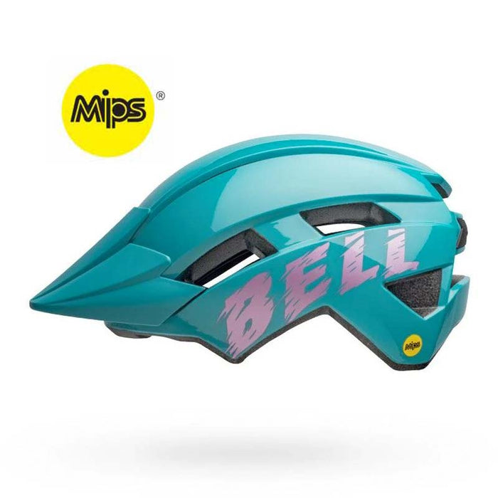 Bell Sidetrack II MIPS Light Blue and Pink Youth Bike Helmet