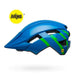 Bell Sidetrack II MIPS Strike Gloss Blue and Green Youth Bike Helmet