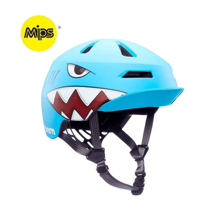 Bern Nino 2.0 Youth MIPS Matte Shark Bite Bike Helmet