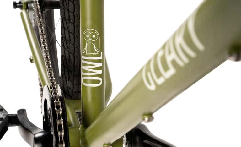 Cleary Owl 20" Single Speed Bike Green Closeup