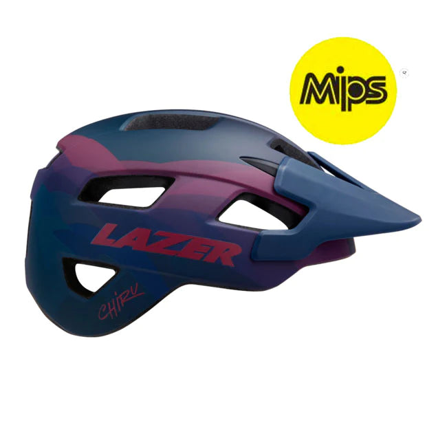 MIPS Lazer Chiru MIPS Blue Pink MTB Bike Helmet