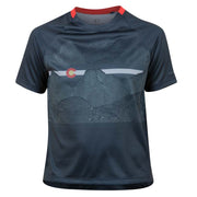 Pearl Izumi Junior Summit Jersey (Relaxed Fit + Colorado Design) - Navy from front