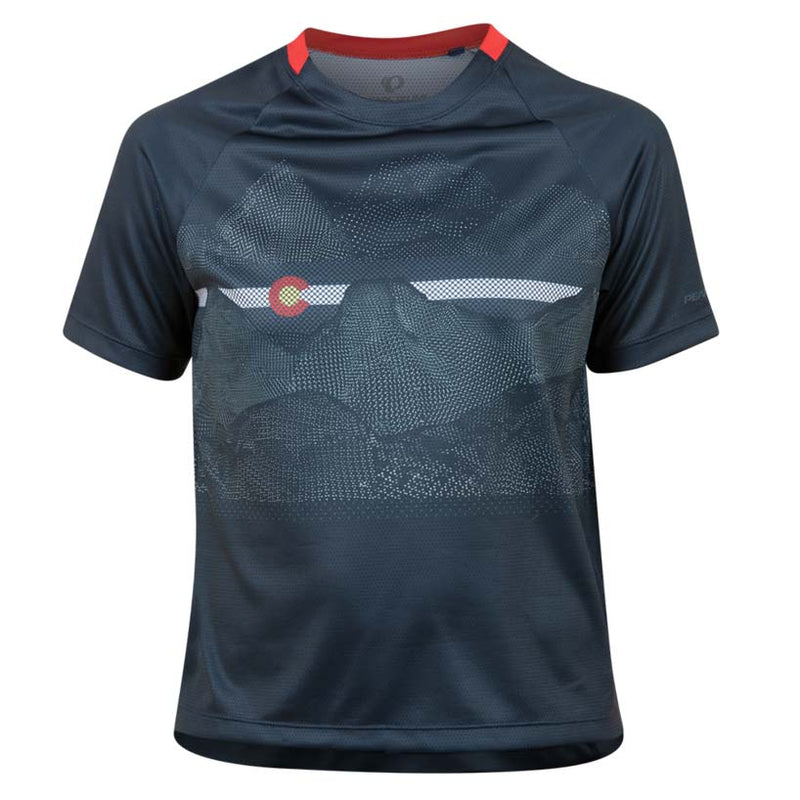 Pearl Izumi Junior Summit Jersey (Relaxed Fit + Colorado Design) - Navy from front