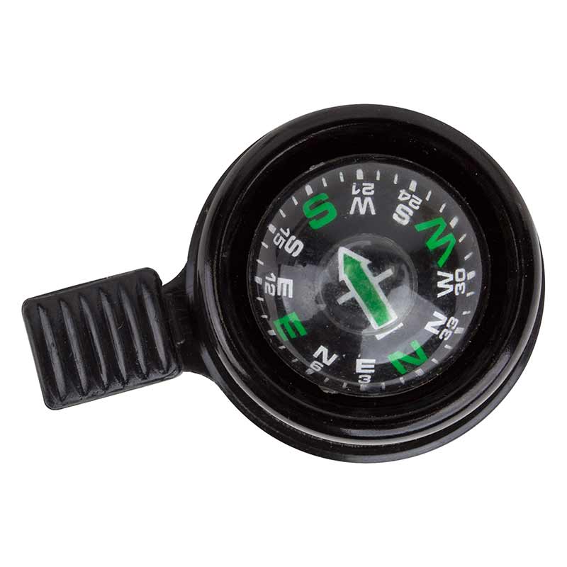 Sunlite Compass Bike Bell - Black with Compass from Top