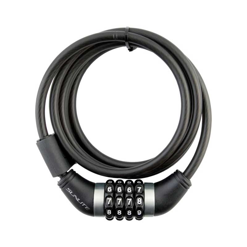 Sunlite Resettable Combo Lock in Black