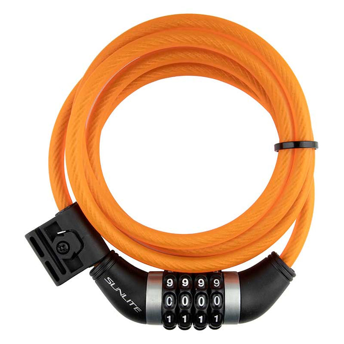 Sunlite Resettable Combo Lock in Orange