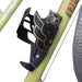 PDW Snowy Owl Water Bottle Cage in Black/Gold on a bike