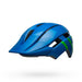 Bell Sidetrack II Strike Gloss Blue and Green Youth Bike Helmet ANgle