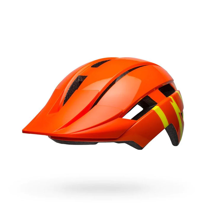 Bell Sidetrack II MIPS Strike Gloss Orange and Yellow Youth Bike Helmet