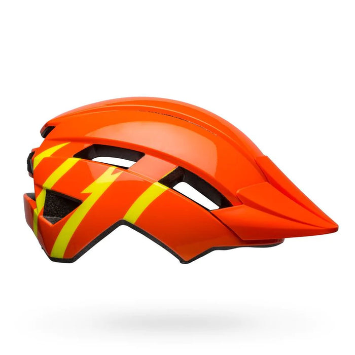 Belll Sidetrack II MIPS Strike Gloss Orange and Yellow Youth Bike Helmet