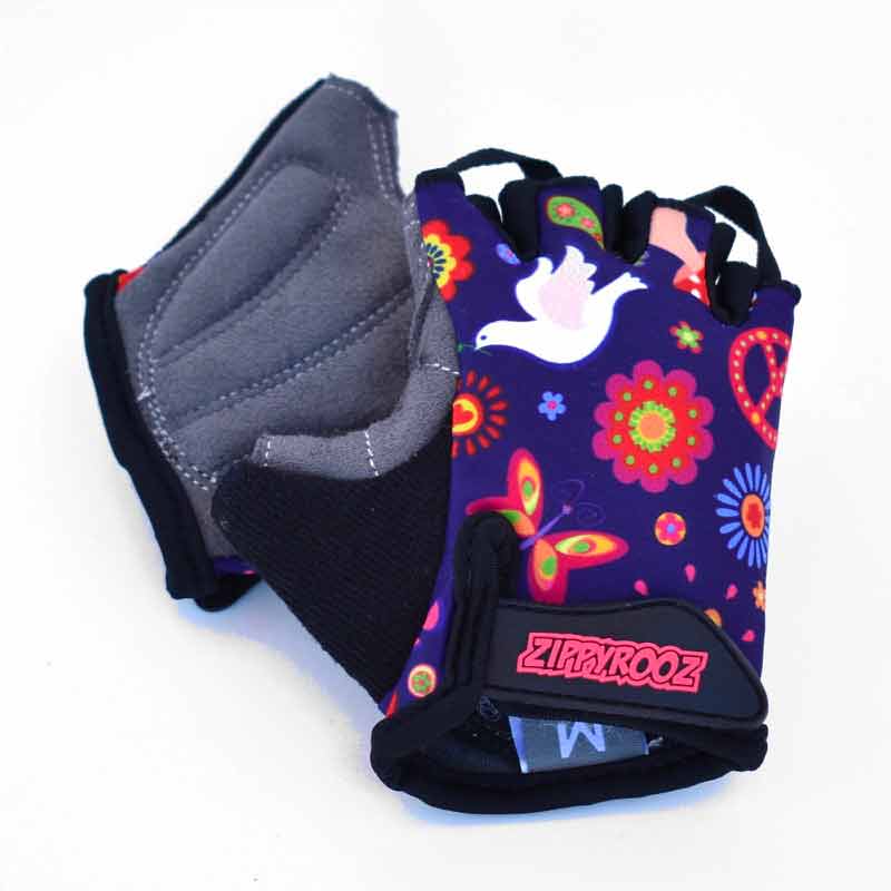 ZippyRooz Kids Bike Gloves Peace / Kids XL - Toddler ZippyRooz Kids Bike Gloves Peace / Kids XL - Toddler