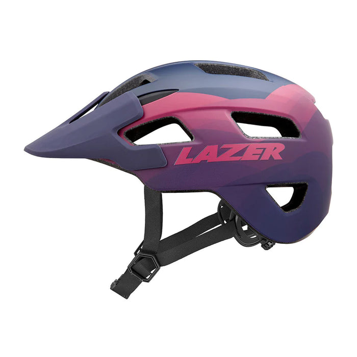 Side View Lazer Chiru MIPS Blue Pink MTB Bike Helmet
