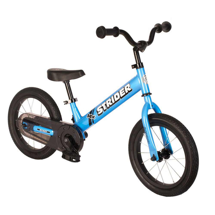 Strider 14x Sport Balance Bike with Pedal Kit in Blue
